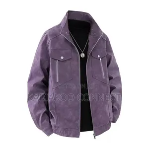 Purple Heavy Coat for Men