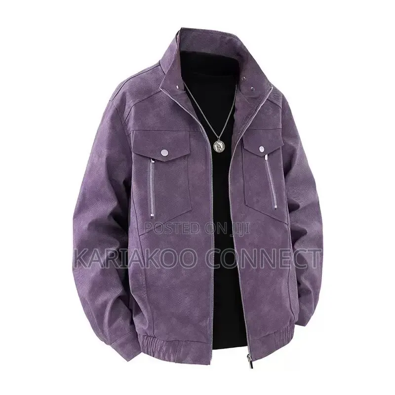 Purple Heavy Coat for Men