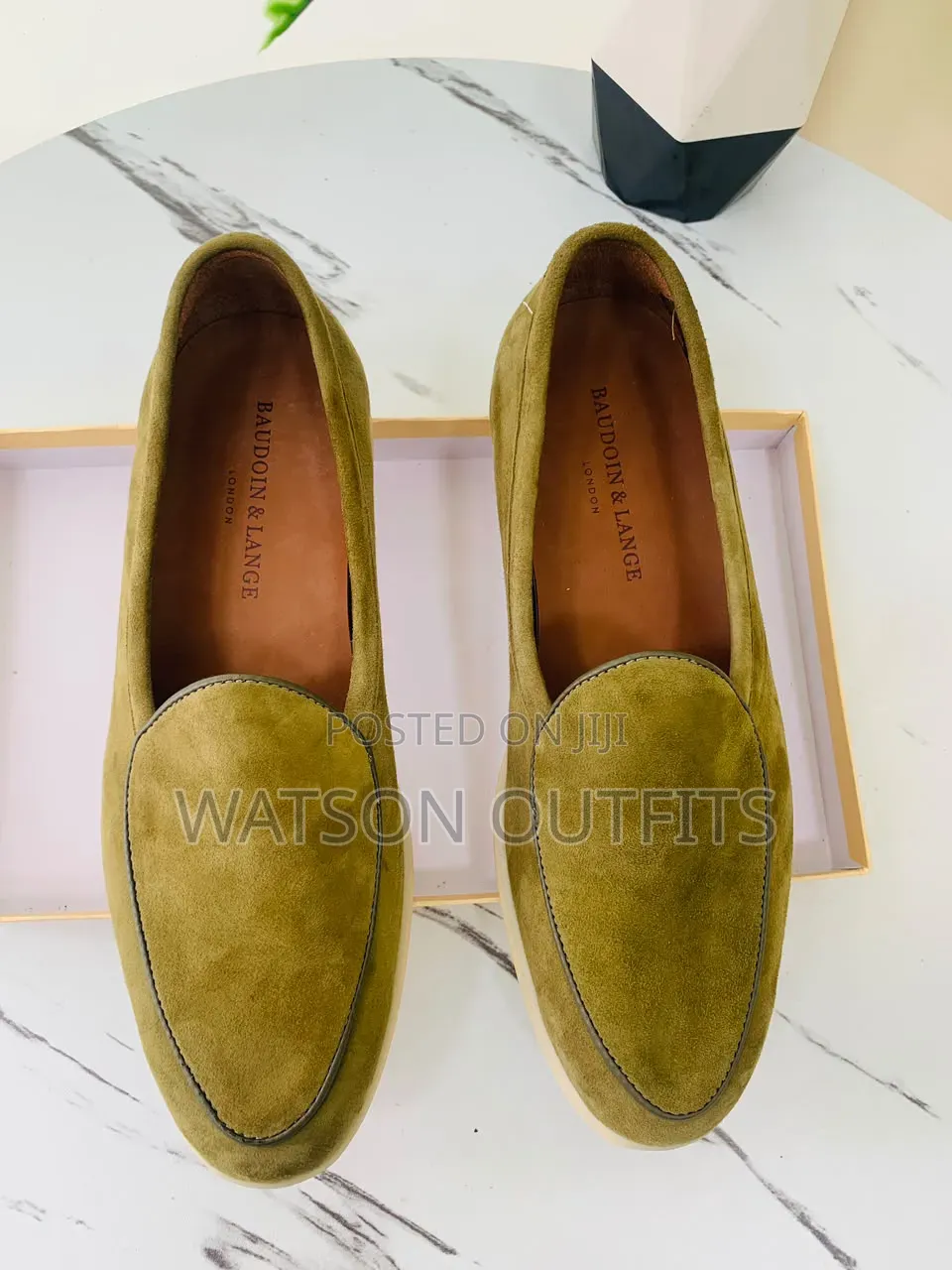 Loro Piana and Baudoin Lange London BRANDS Men's Leather Loafer Shoes
