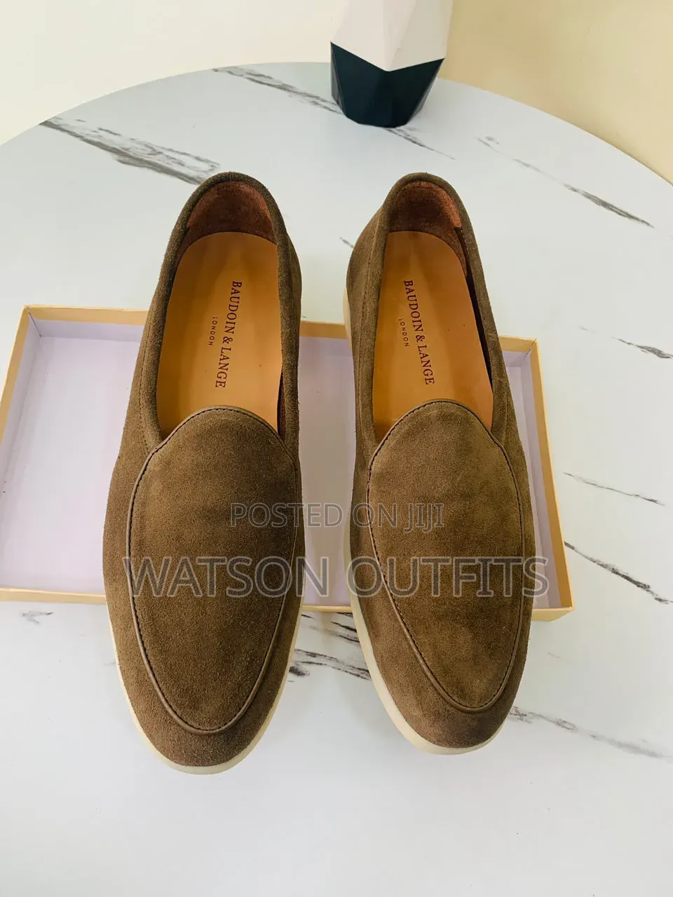 Loro Piana and Baudoin Lange London BRANDS Men's Leather Loafer Shoes