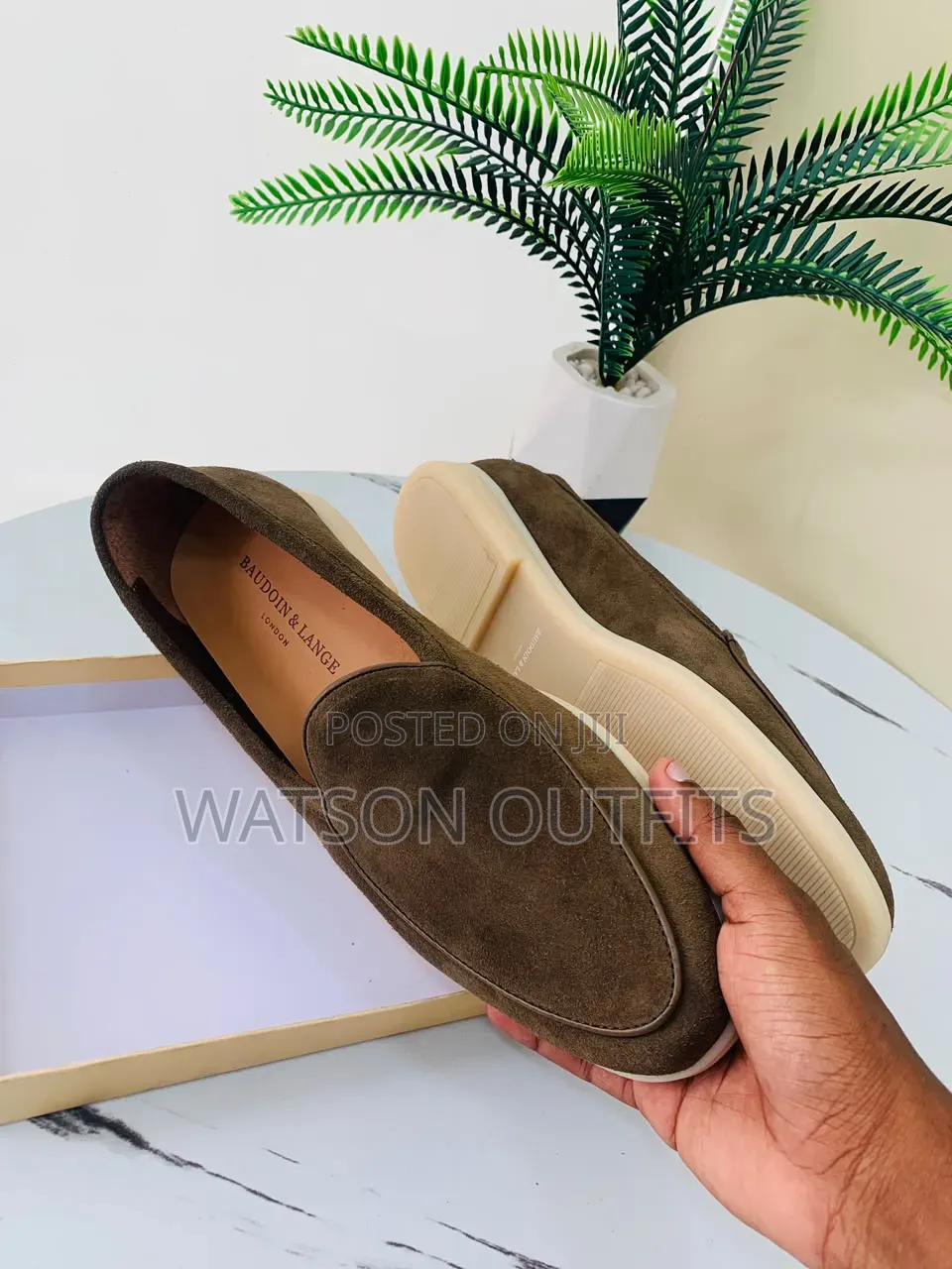 Loro Piana and Baudoin Lange London BRANDS Men's Leather Loafer Shoes