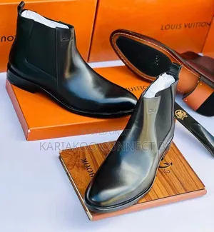 Executive Dark Brown Genuine Leather Chelsea Boots