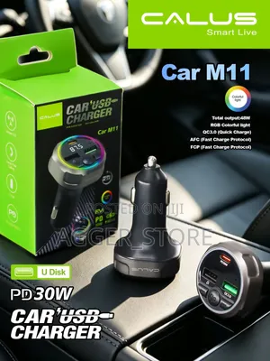 Calus Car M11 48W Multi-Function 30W Car USB Charger and Bluetooth FM