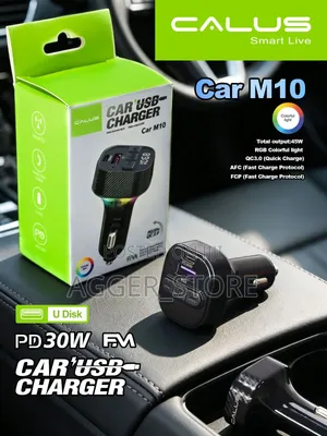 Calus Car M10 45W Bluetooth FM Transmitter and Car USB Charger