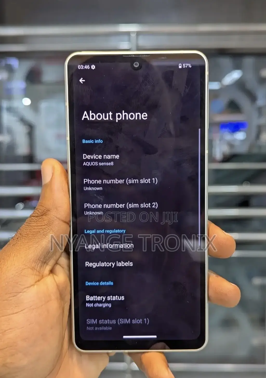 Sharp Aquos Sense 8 128 GB Silver