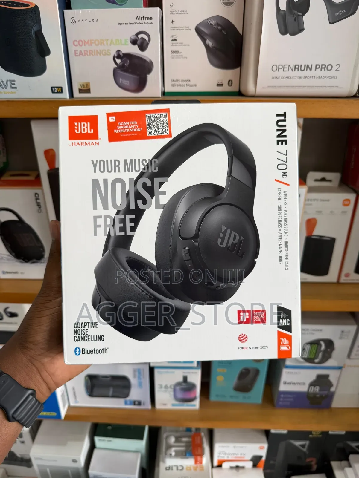 JBL Tune 770NC Wireless Headphones With Adaptive Noise Cancelling