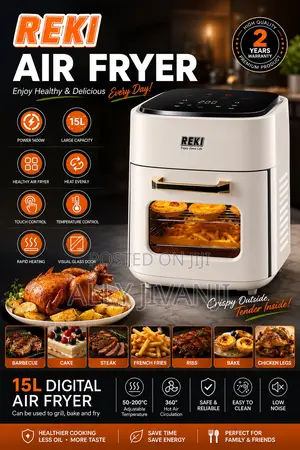 Reki Air Fryer 15l Digital