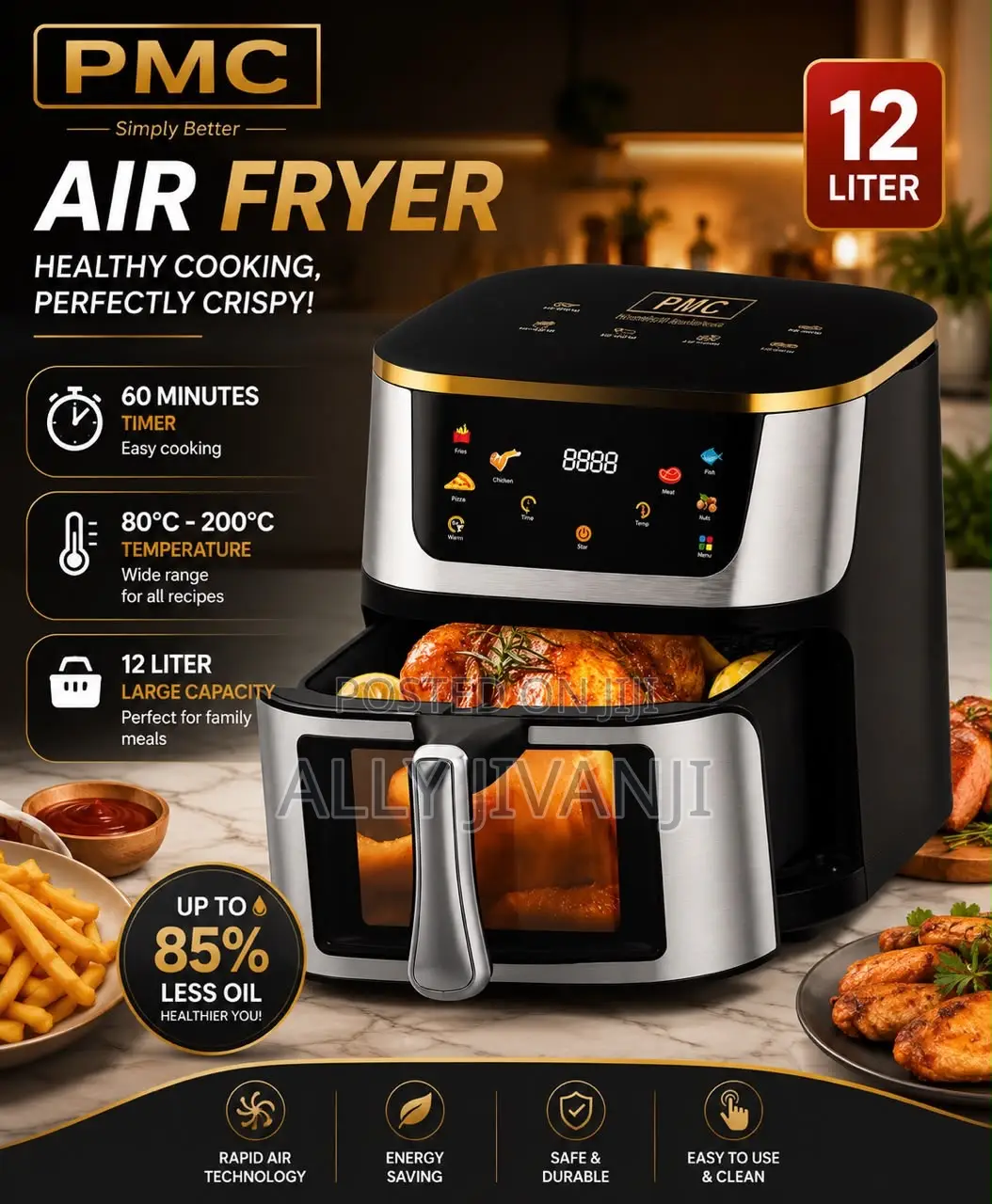 PMC Air Fryer 12l Digital