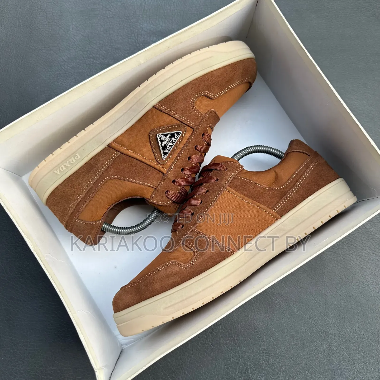 Men's Designer Suede Nylon Low-Top Sneakers Collection