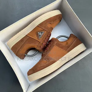 Men's Designer Suede Nylon Low-Top Sneakers Collection