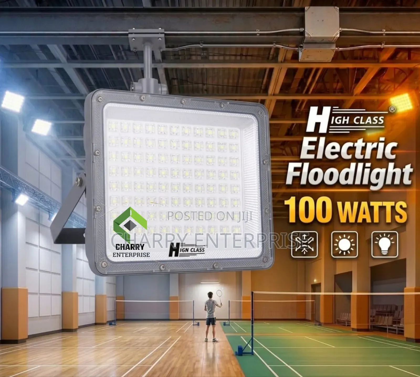 High Class ELECTRIC FloodLIGHT 100W For Industrial, Garden, Yards Etc