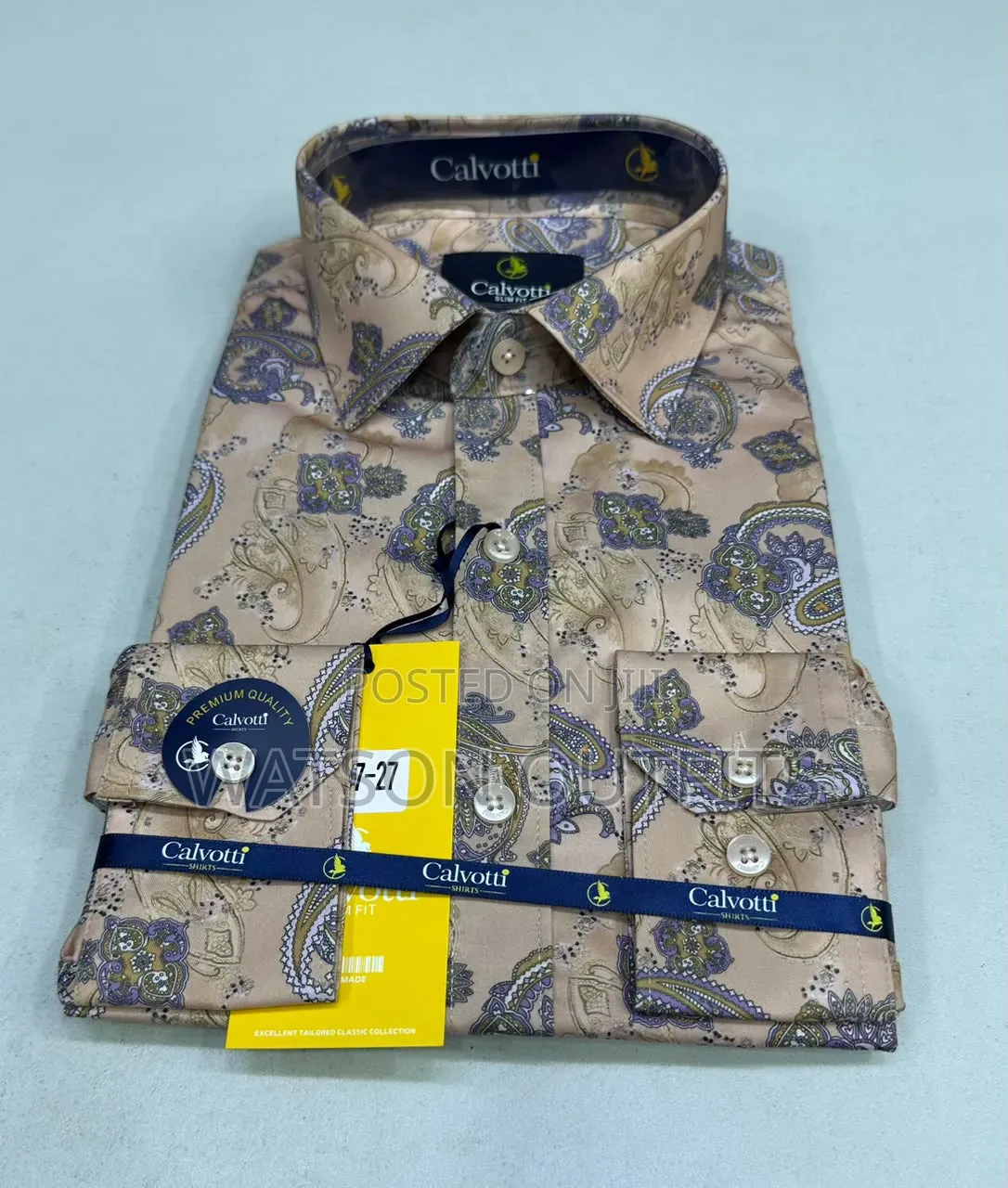 Calvotti Brand 10 Colours Men's New and Original Shirts