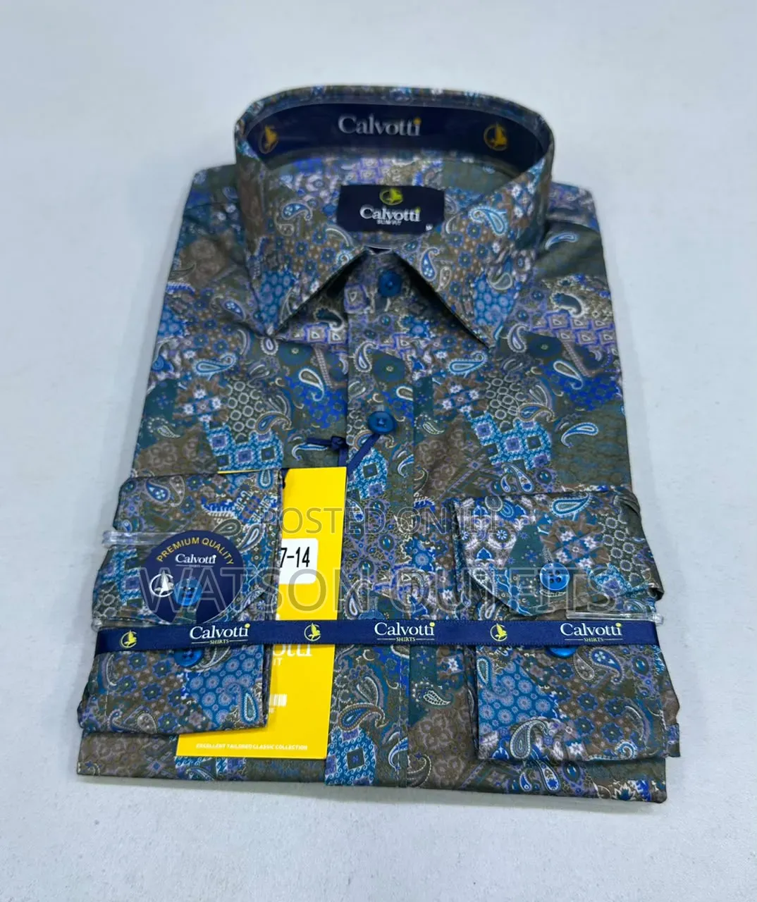 Calvotti Brand 10 Colours Men's New and Original Shirts