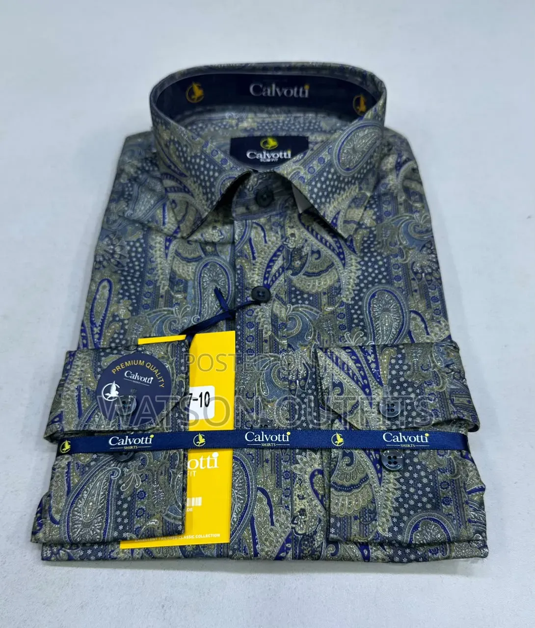 Calvotti Brand 10 Colours Men's New and Original Shirts