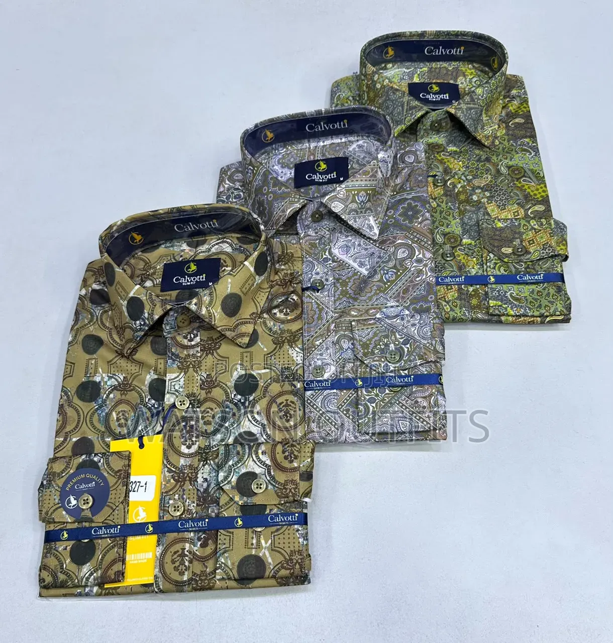 Calvotti Brand 10 Colours Men's New and Original Shirts