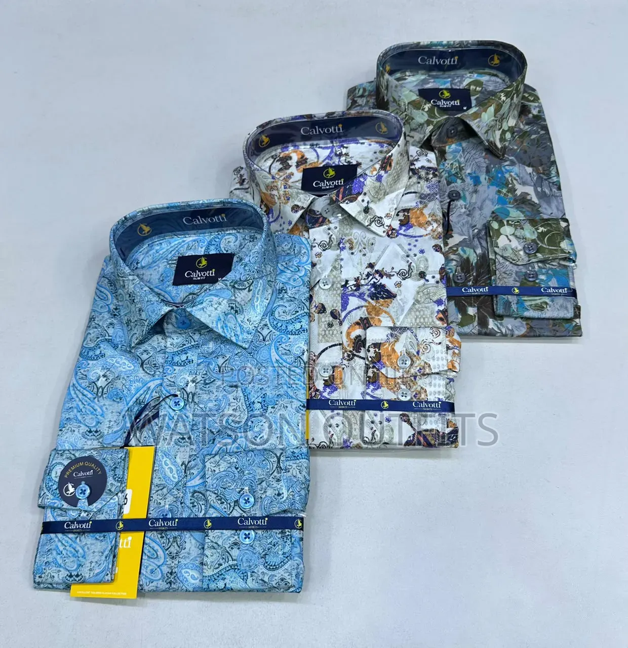 Calvotti Brand 10 Colours Men's New and Original Shirts