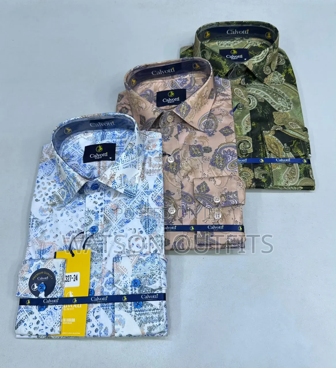 Calvotti Brand 10 Colours Men's New and Original Shirts