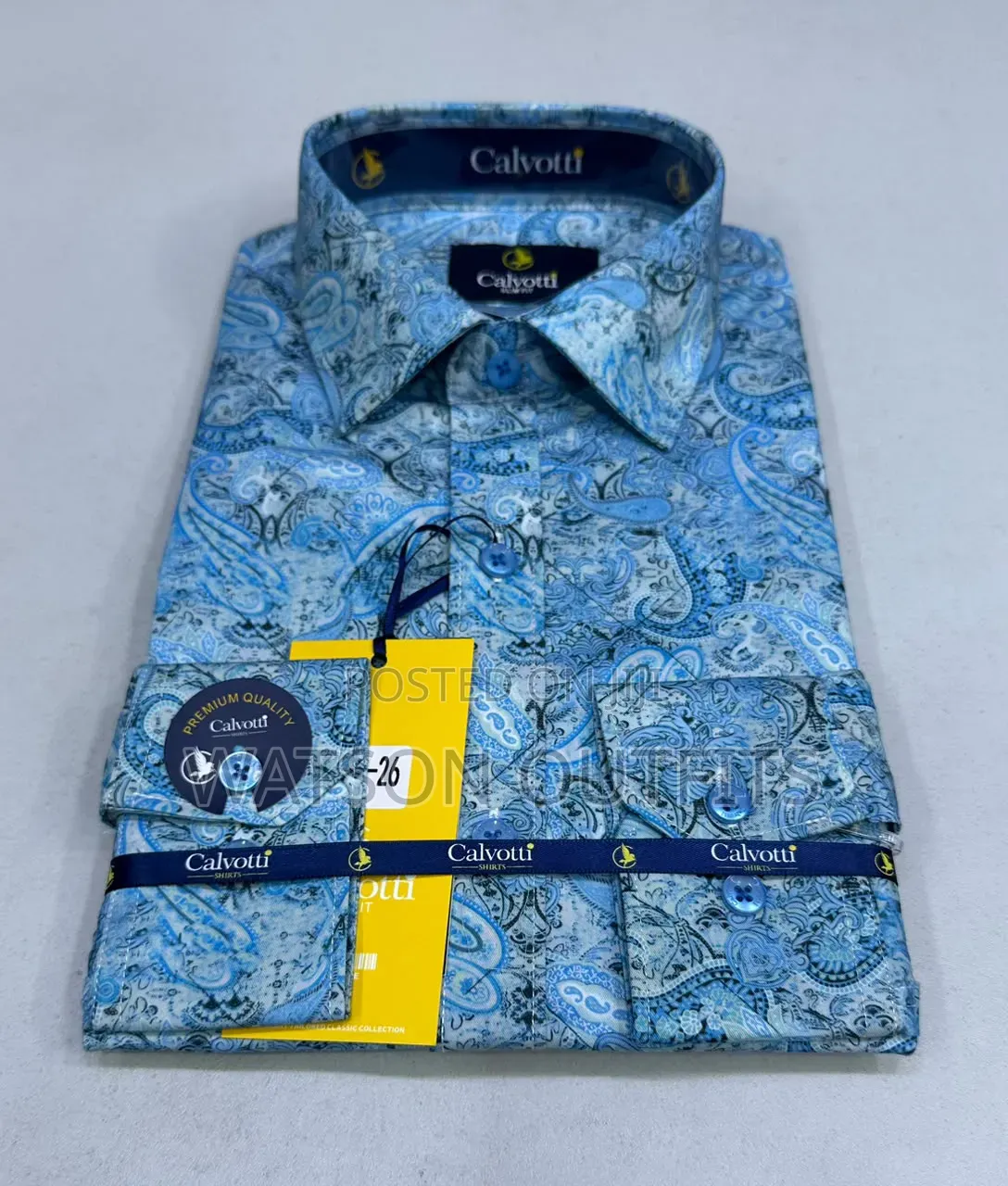 Calvotti Brand 10 Colours Men's New and Original Shirts