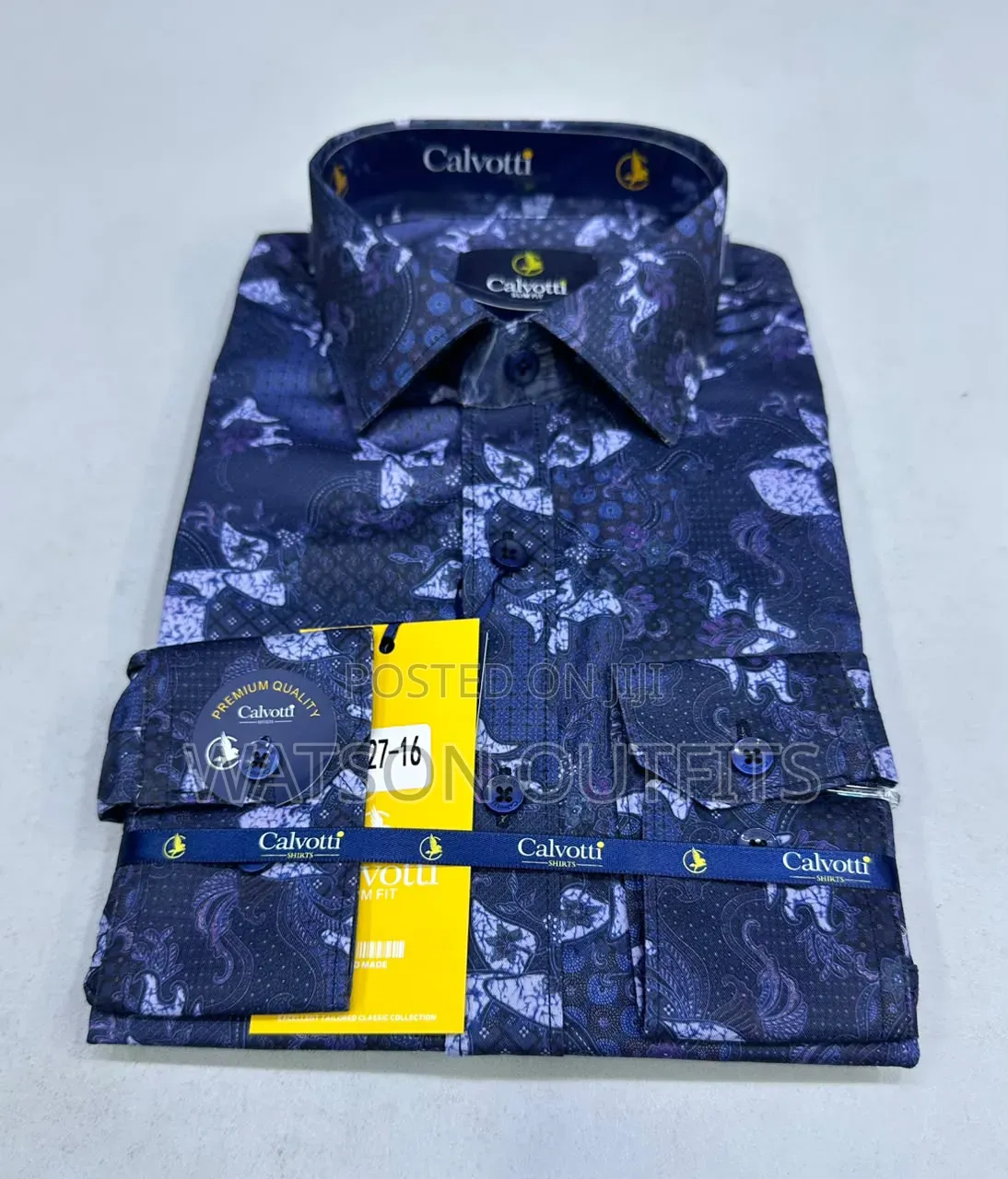Calvotti Brand 10 Colours Men's New and Original Shirts