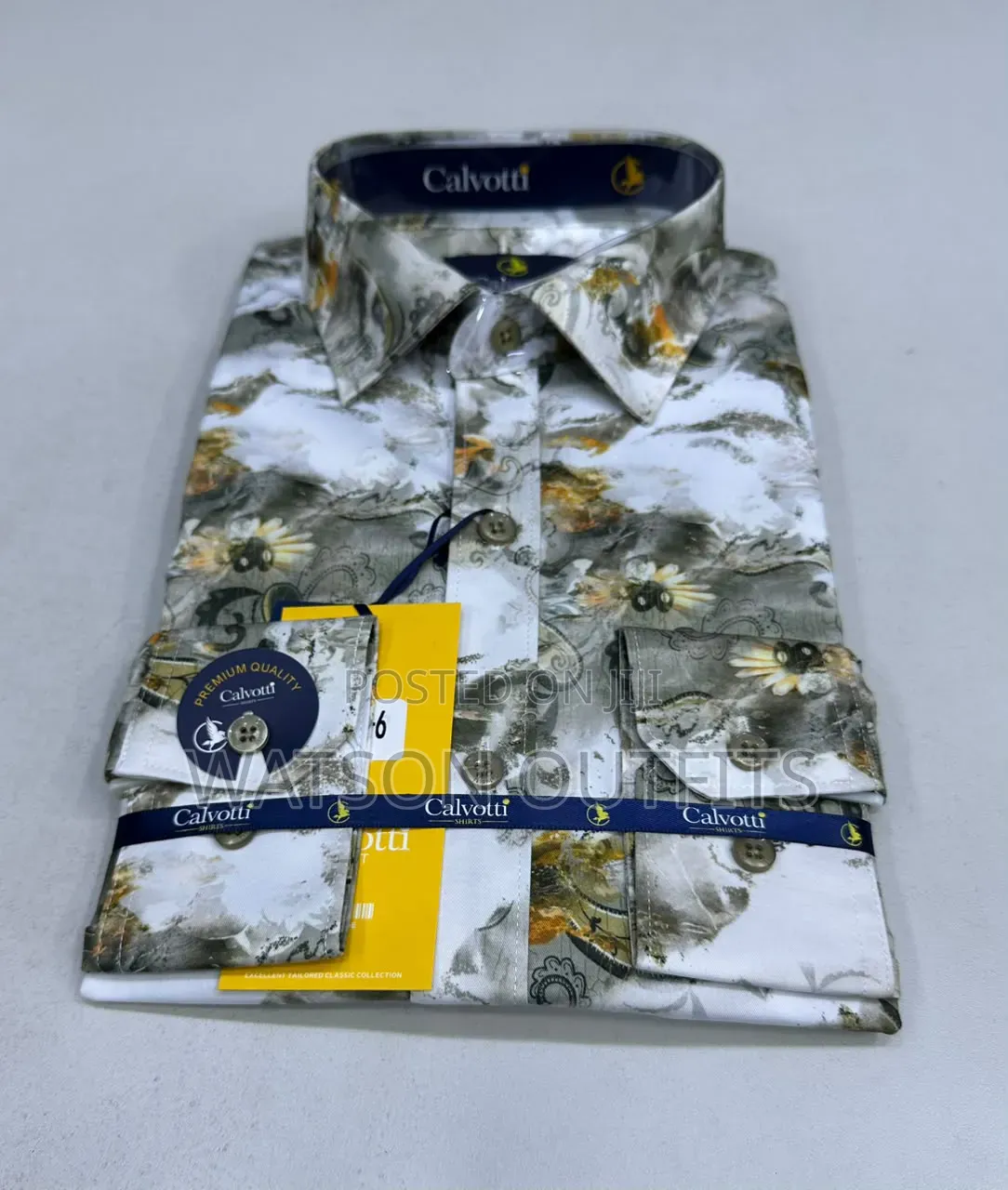 Calvotti Brand 10 Colours Men's New and Original Shirts
