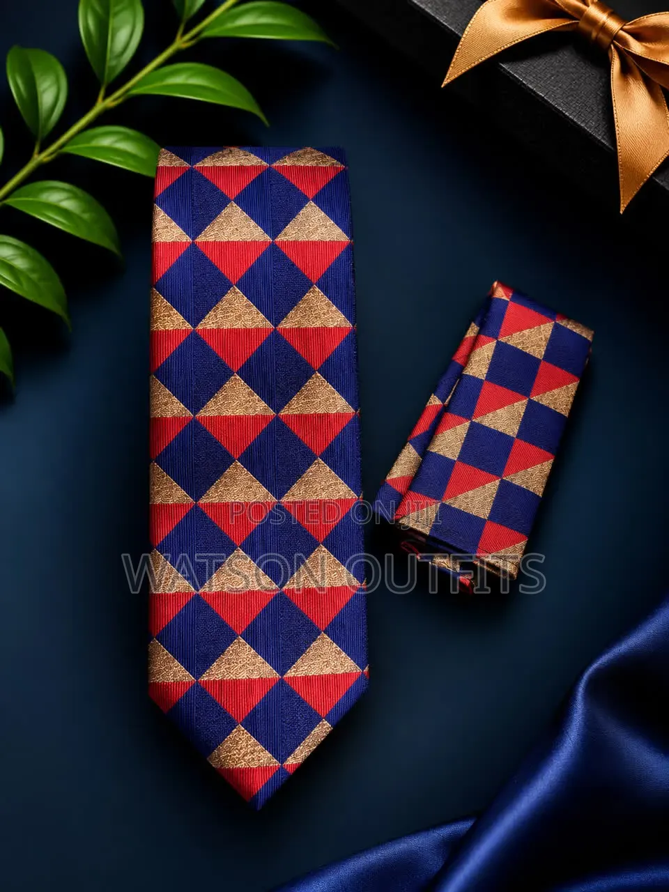Men's Ties and Pocket Square Sets New and Original Combo