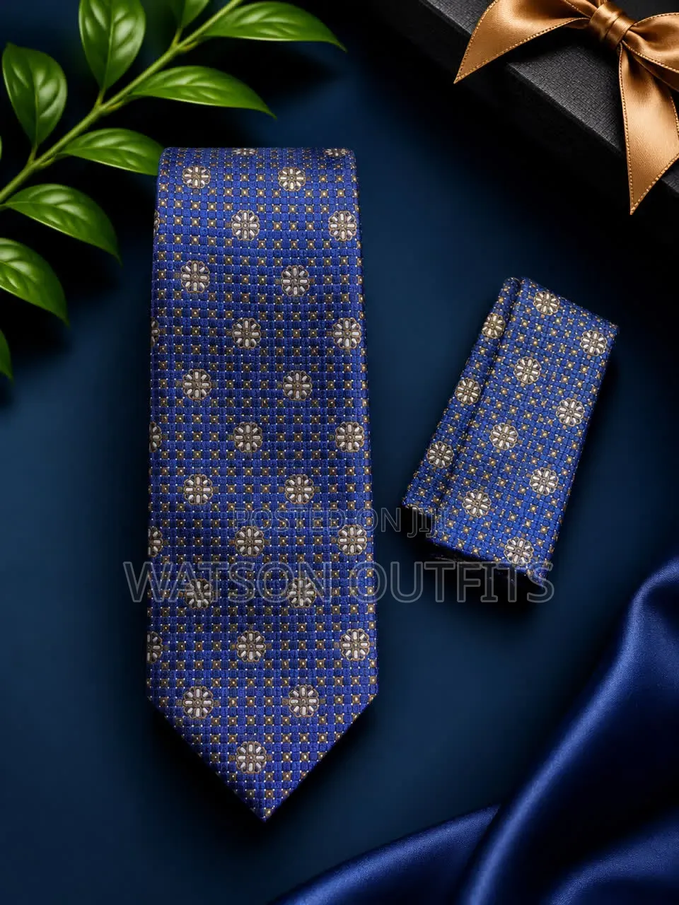 Men's Ties and Pocket Square Sets New and Original Combo
