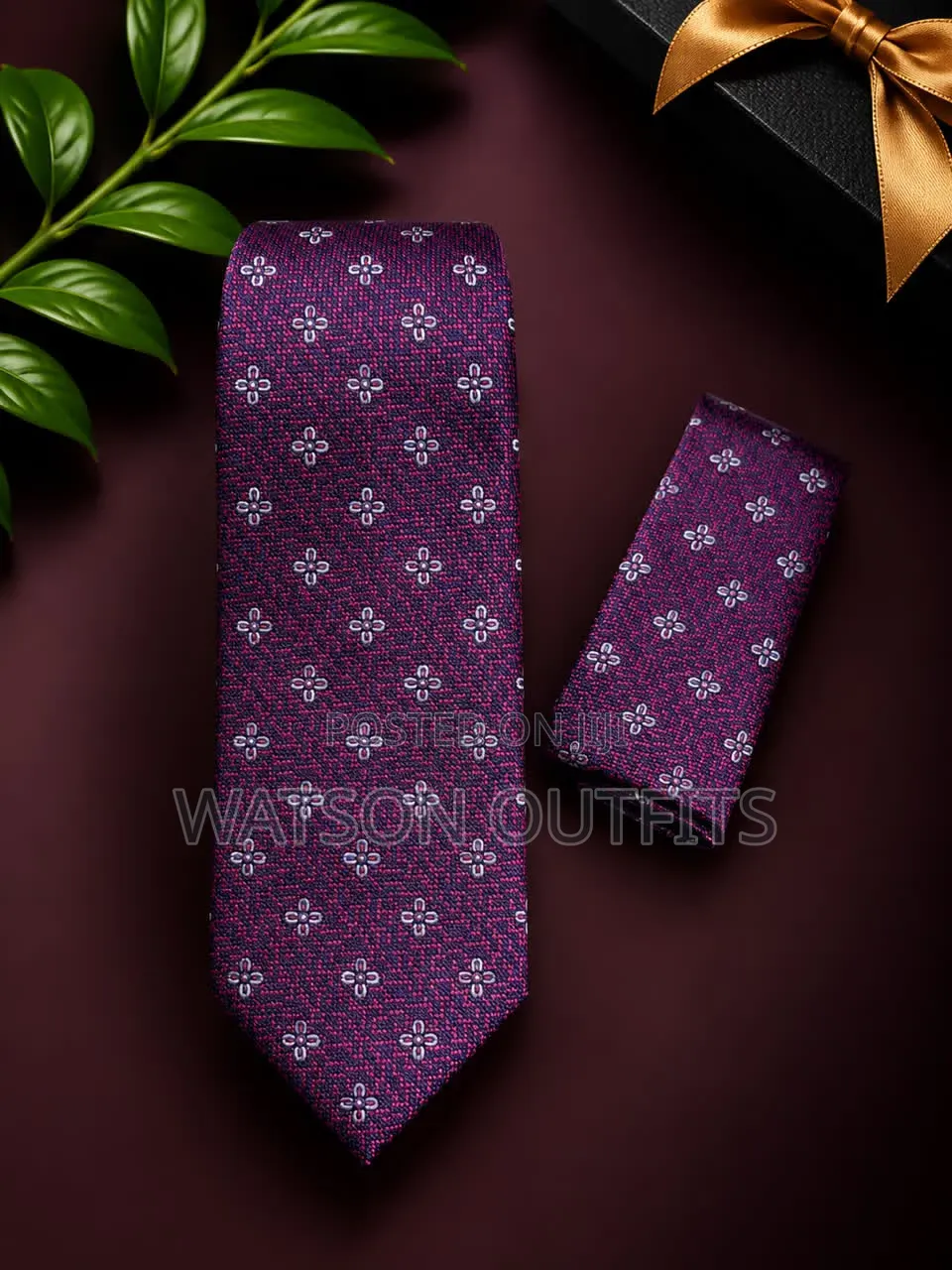 Men's Ties and Pocket Square Sets New and Original Combo