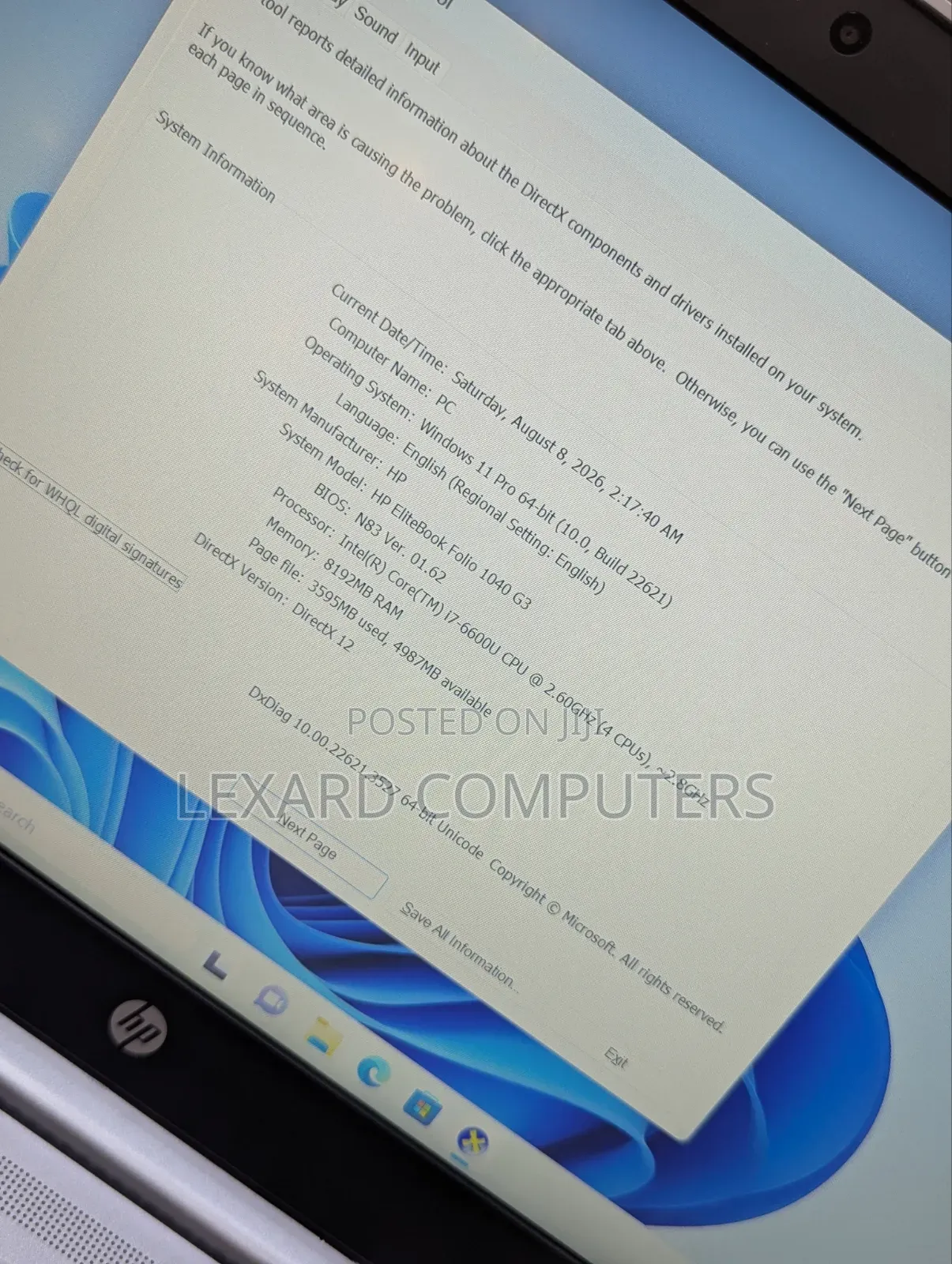 Laptop HP EliteBook Folio 1040 G3 8GB Intel Core i7 SSD 256GB