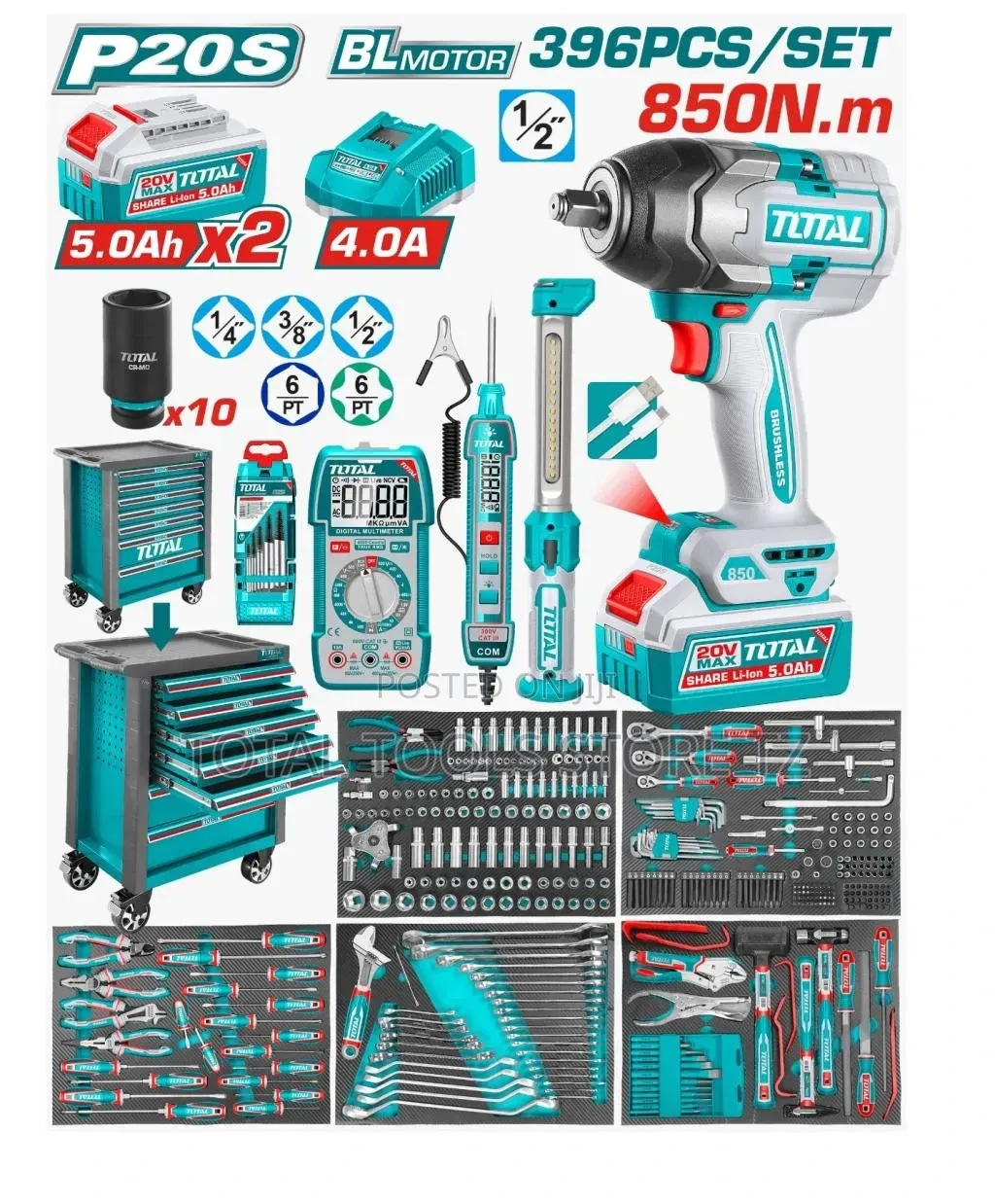 Total Tool Chest Set 396 PCS