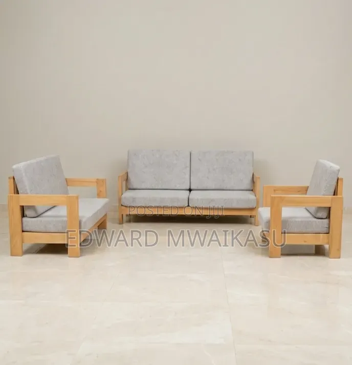 Wood Sofa Set