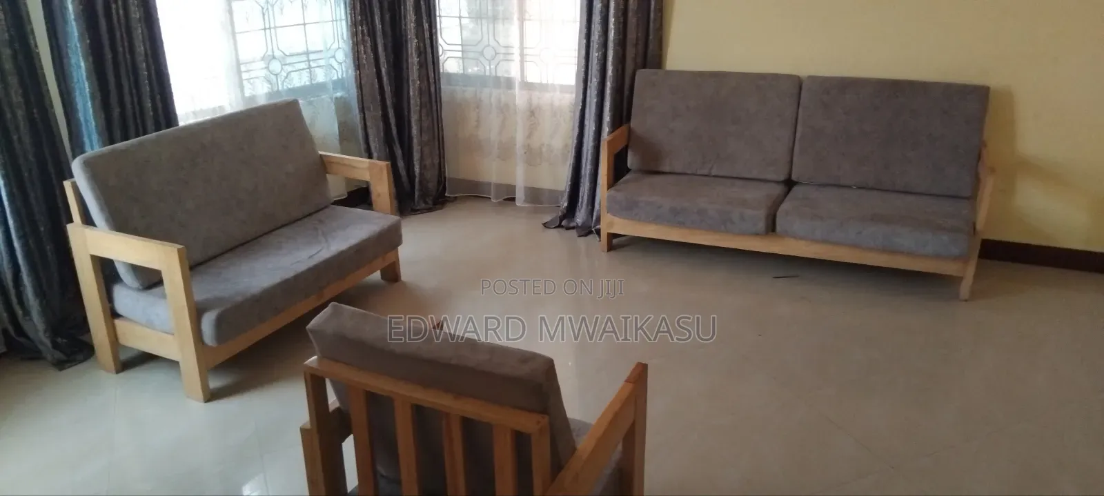 Wood Sofa Set