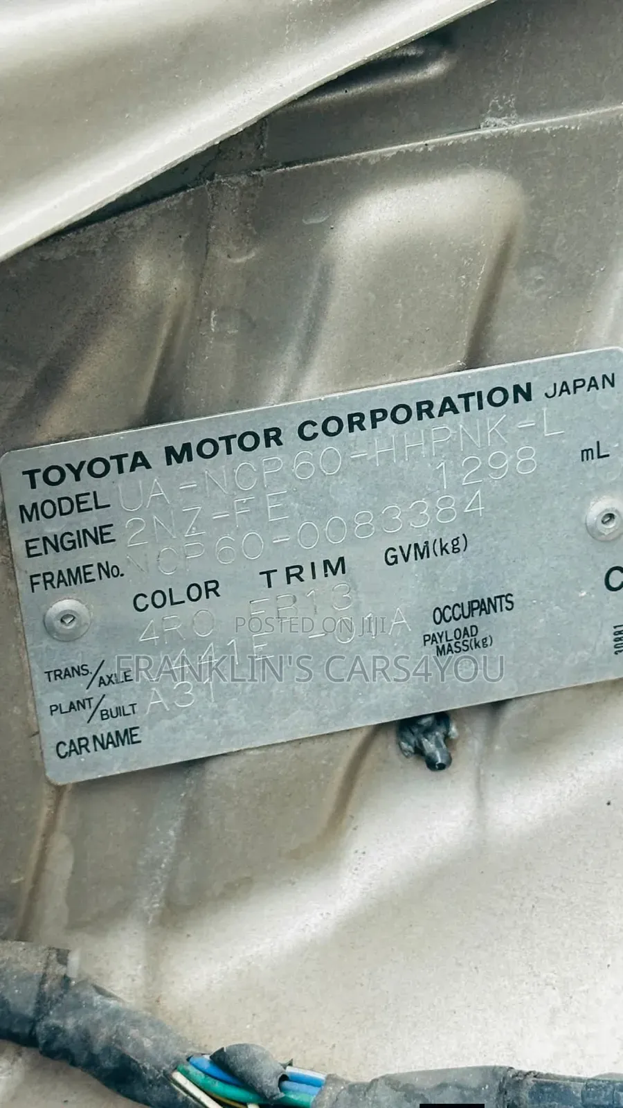 Toyota IST 2003 Silver