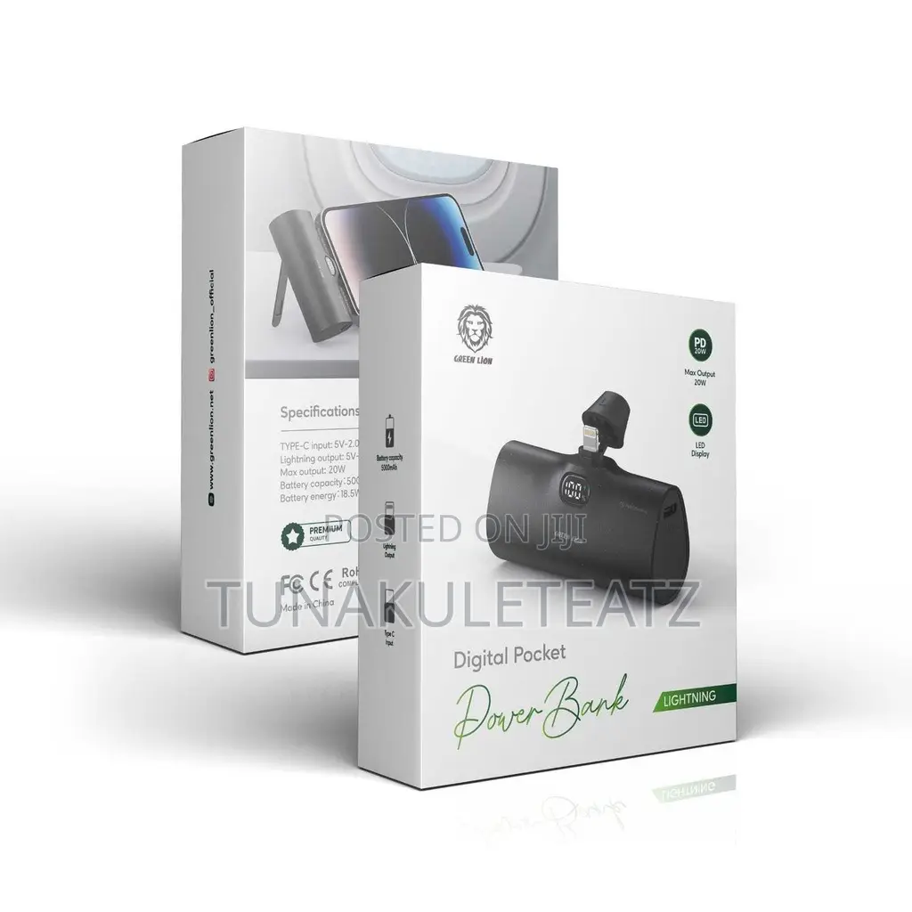  Green Lion Digital Pocket Power Bank — 5000mah