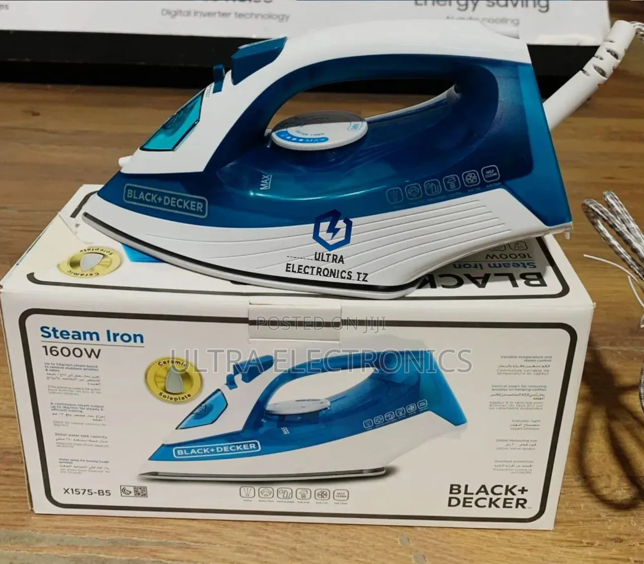 Black Decker Steam Iron 1600W