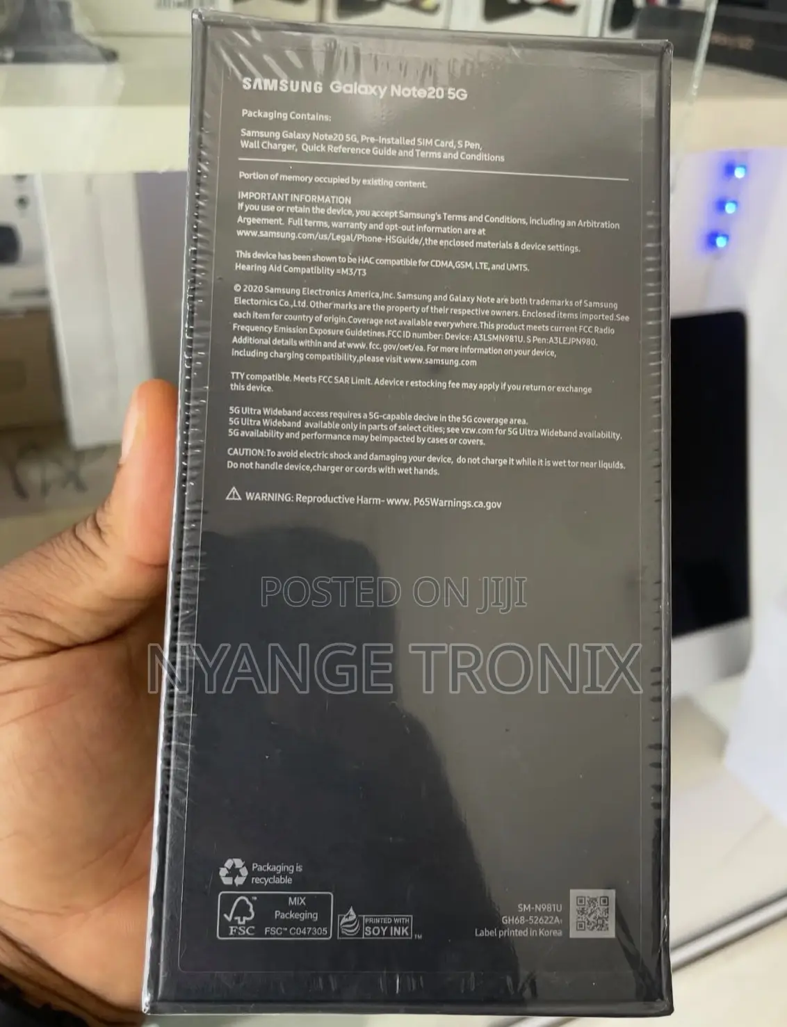 New Samsung Galaxy Note 20 5G 128 GB Black