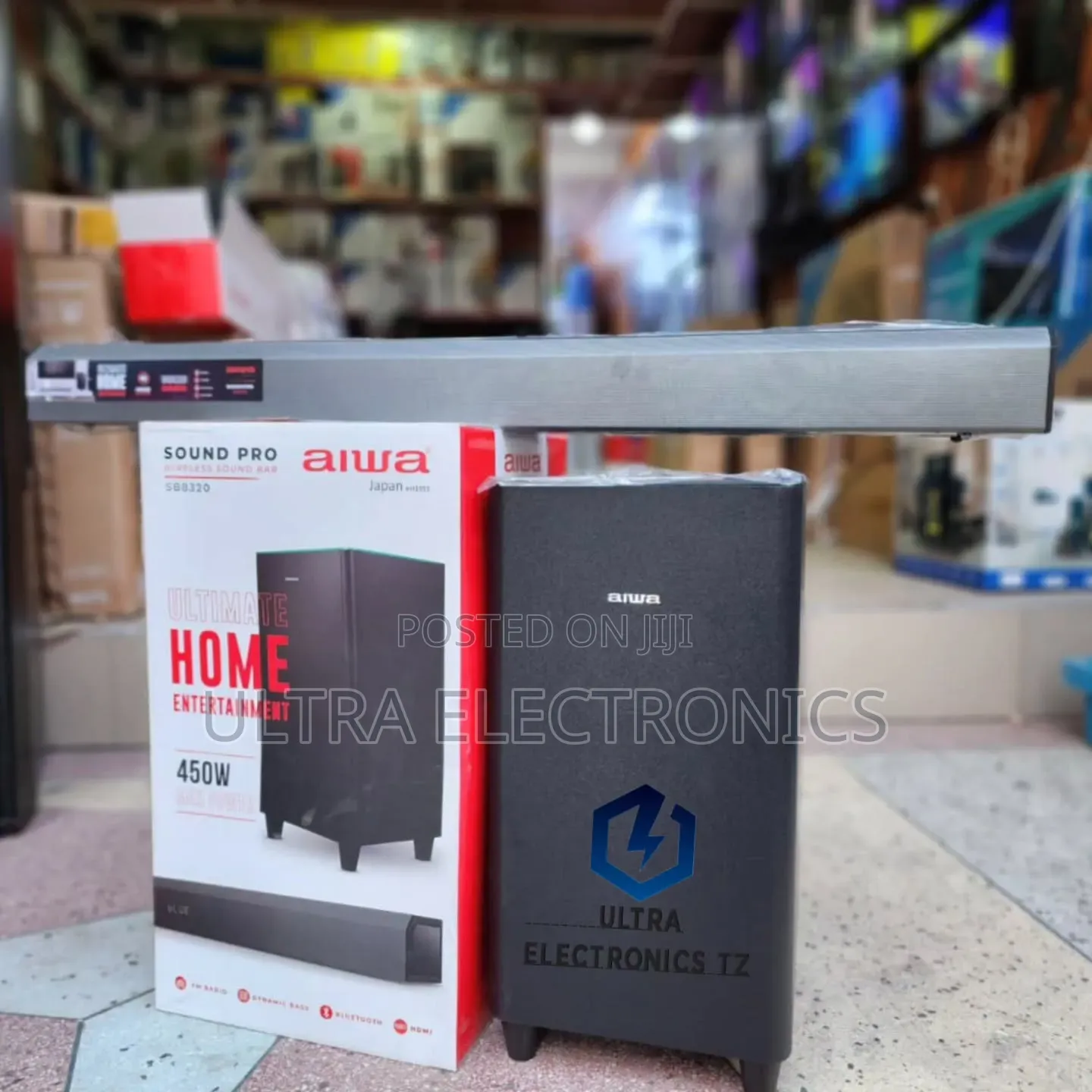 POWERFUL Wireless AIWA SOUNDBAR With 450 Watts