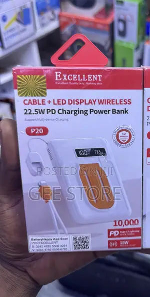 Excellent Wireless Powerbank 10000mAh