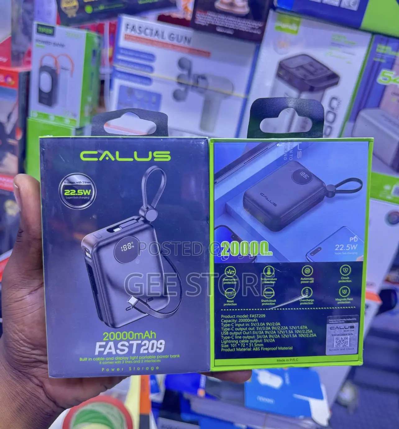 Calus Portable Powerbank Fast209 20000mAh