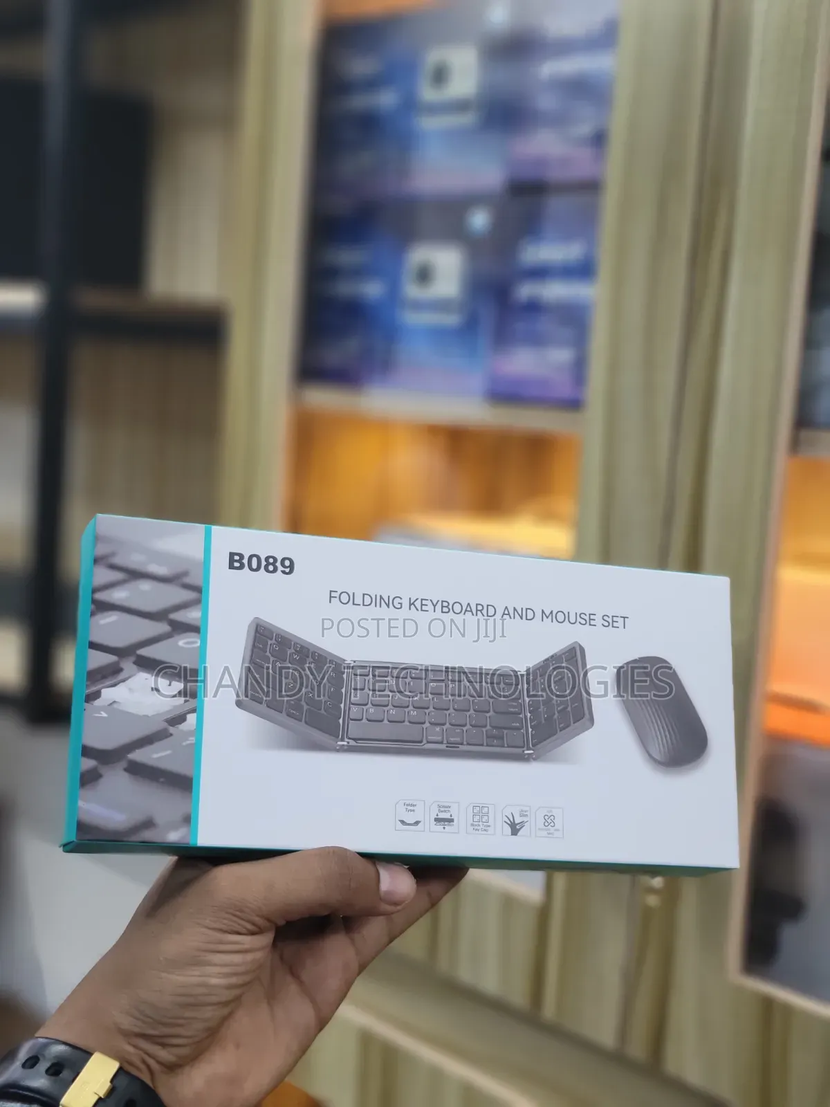 The B089 Model Foldable Bluetooth Keyboard and Wireless Mouse Set