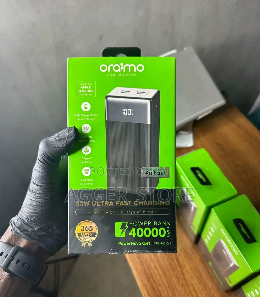 Oraimo PowerNova Q41 40,000mAh Portable Powerbank