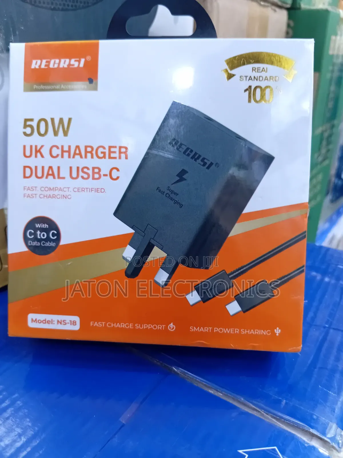 Regrsi Original Fast Charger Type C 50watts